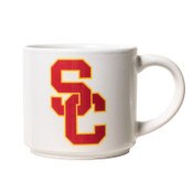 USC Trojans White SC Interlock Core Mug